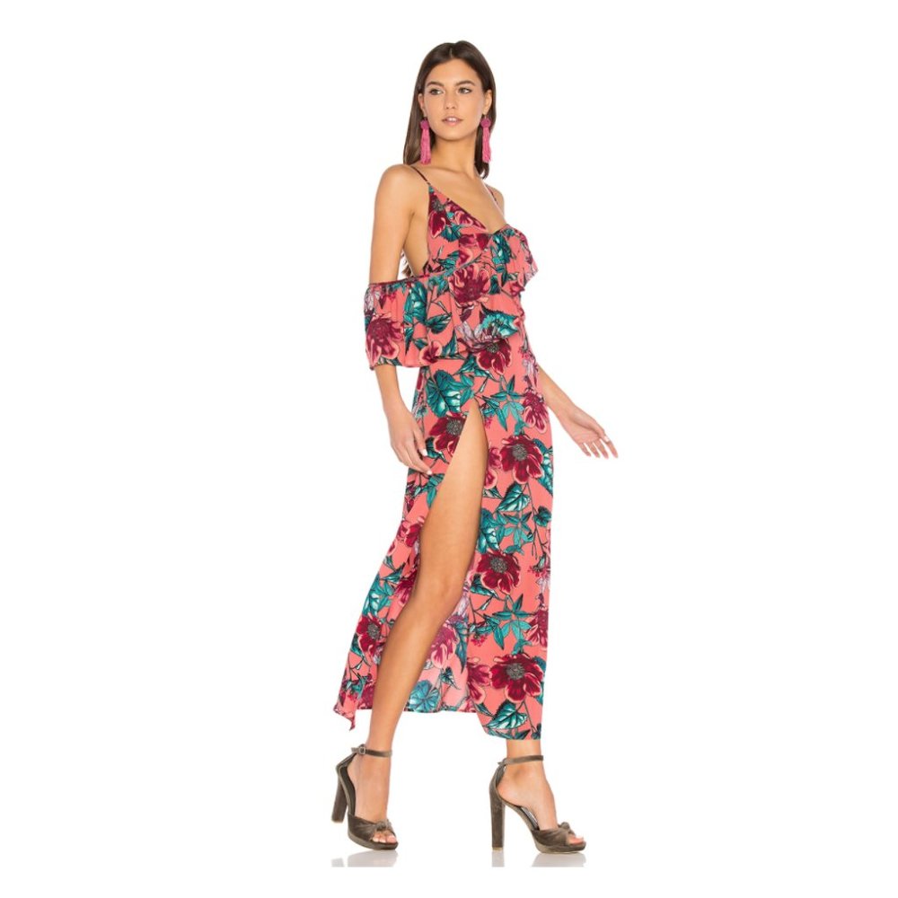 For Love & Lemons Flamenco Maxi Dress XS